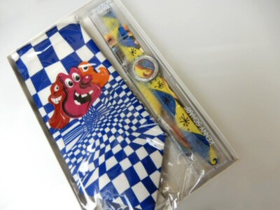 KENNY SCHARF TIE HIM (FIZ N' ZIP)! GN164Pack ART Swatch, LTD 150 Pcs! NIP-RARE!