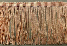 PEACH CHAINETTE FRINGE - By-the-Yard - 4" - 7