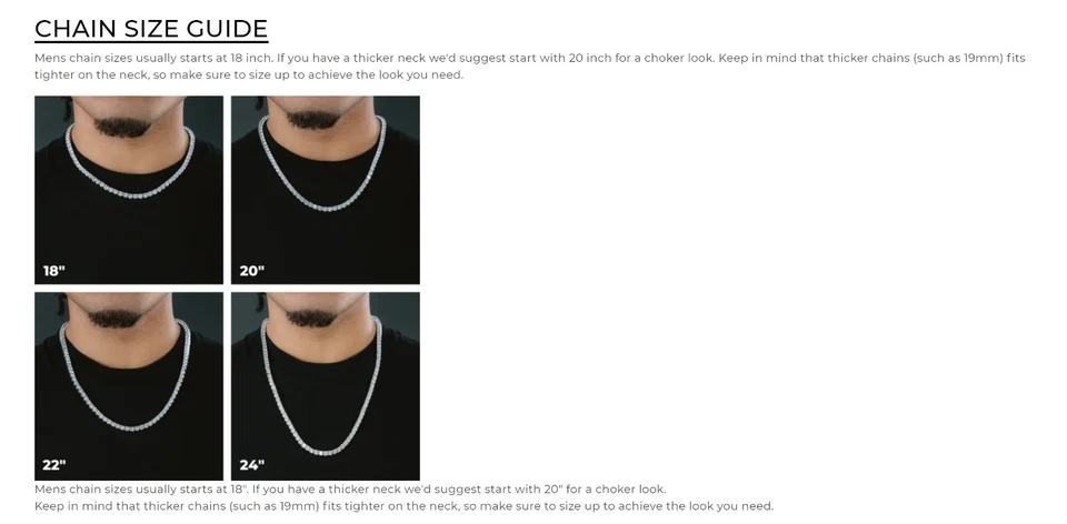 Pewter Cross Chain Link Necklace for Men 14K White Gold Plated - Image 3 of 3