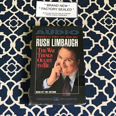 Rush Limbaugh: The Way Things Ought To Be on Two Audio Cassettes NEW SEALED
