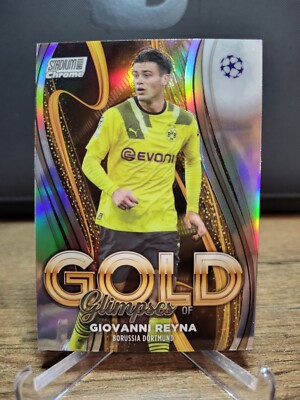2022-23 Stadium Club Chrome UEFA #GG-GR Giovanni Reyna Glimpses of Gold