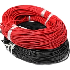 1Meter 2-5mm Braided PU Leather Cord Round String Rope Bracelet DIY Decoration