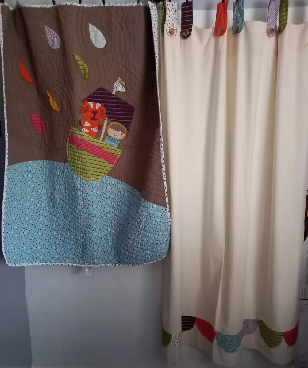 Mamas And Papas Timbuk Tales Cot Quilt Matching Curtains