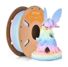 ERYONE Matte Rainbow Macaron 3D Printer PLA Filament 1.75 +/- 0.03mm, 1kg