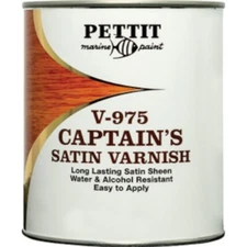 Pettit Captain's Satin Sheen Varnish for Interior Use - Quart
