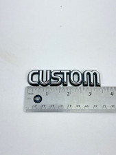 1980-1991 Ford F-150 Custom Emblem Badge Nameplate Oem 1980-1991 Ford F-150 Custom Emblem Badge Nameplate Oem
