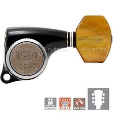 NEW Gotoh SGL510Z-P8 MGT DELTA Locking Tuning Keys, 21:1 Ratio Set 3x3 - BLACK