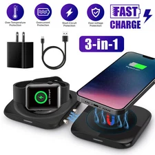 3-in-1 10W Wireless Charger Station Dock For Apple Watch iPhone 12/ Pro/ Pro Max