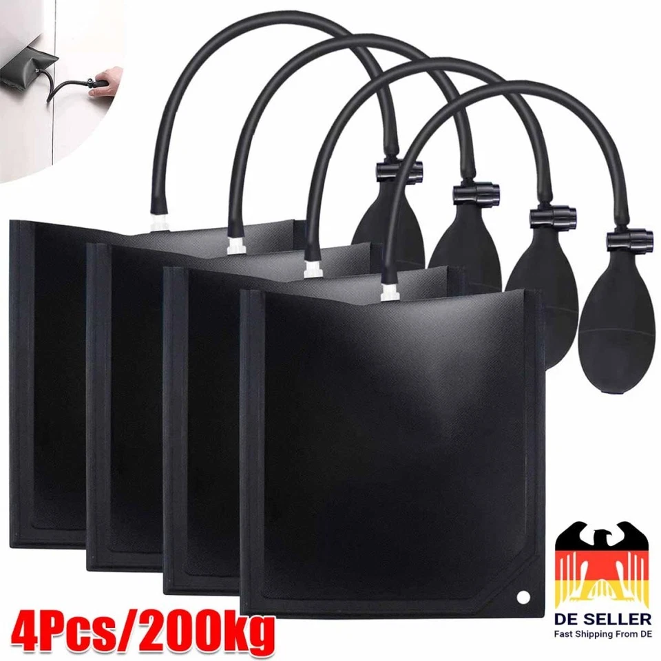 4X Montagekissen Hebekissen Möbelheber Luftkissen Pumpkissen Spreizkissen 200Kg - Bild 2 von 4