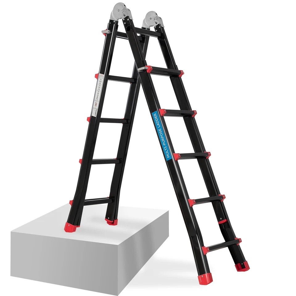 Masko®  Teleskopleiter Multifunktionsleiter Aluleiter Klappleiter Anlegeleiter  - Bild 3 von 4