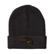 Beanies for Men Hyena Embroidery Winter Hats Women Acrylic Skull Cap 1 Size
