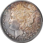 U.S. 1881-S MORGAN SILVER DOLLAR CHOICE TONED UNCIRCULATED PCGS CERTIFIED MS64