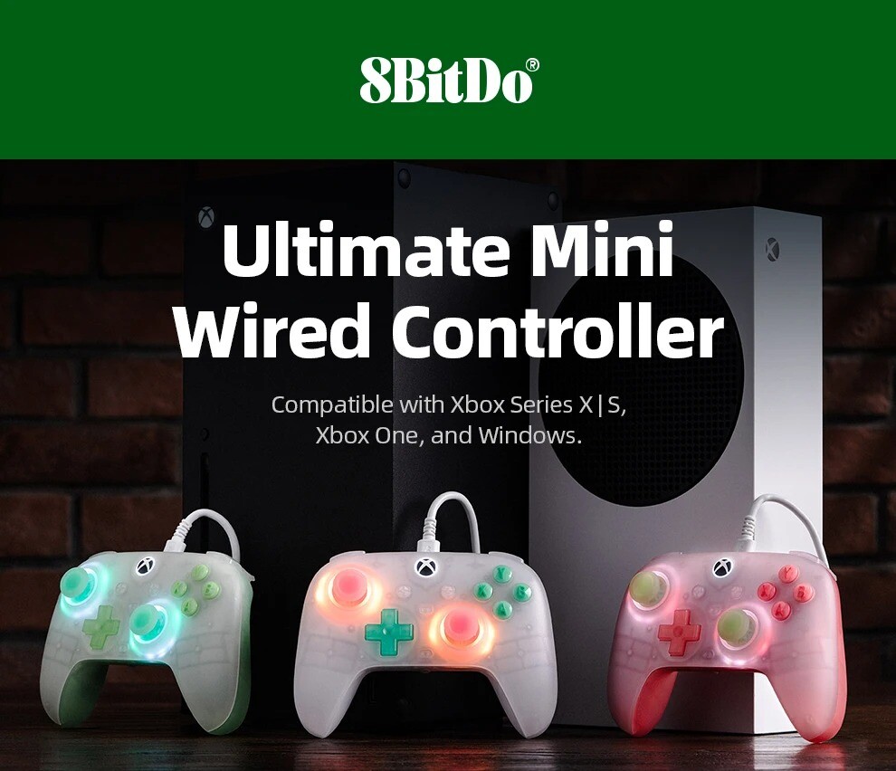 NEW 8BitDo Ultimate Mini Wired Controller Hall Effect Joysticks
