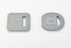 NOS GM Ignition Door Truck Lock Key Blank Boot Covers Case Plastic Molded GRAY