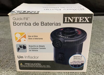 Intex 66619E Portable Quick-Fill Electric Air Pump Inflates Deflates ,