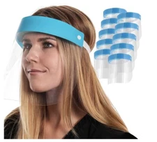 Salon World Safety Protective Full Face Shields 10 Pack Anti-Fog 1 size fits all