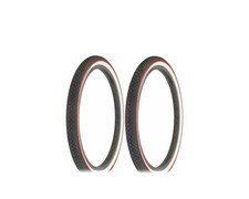 PAIR OF RED LINE BICYCLE DURO Bike TIRES BIKE 20" X 1.75" BRICK TREAD