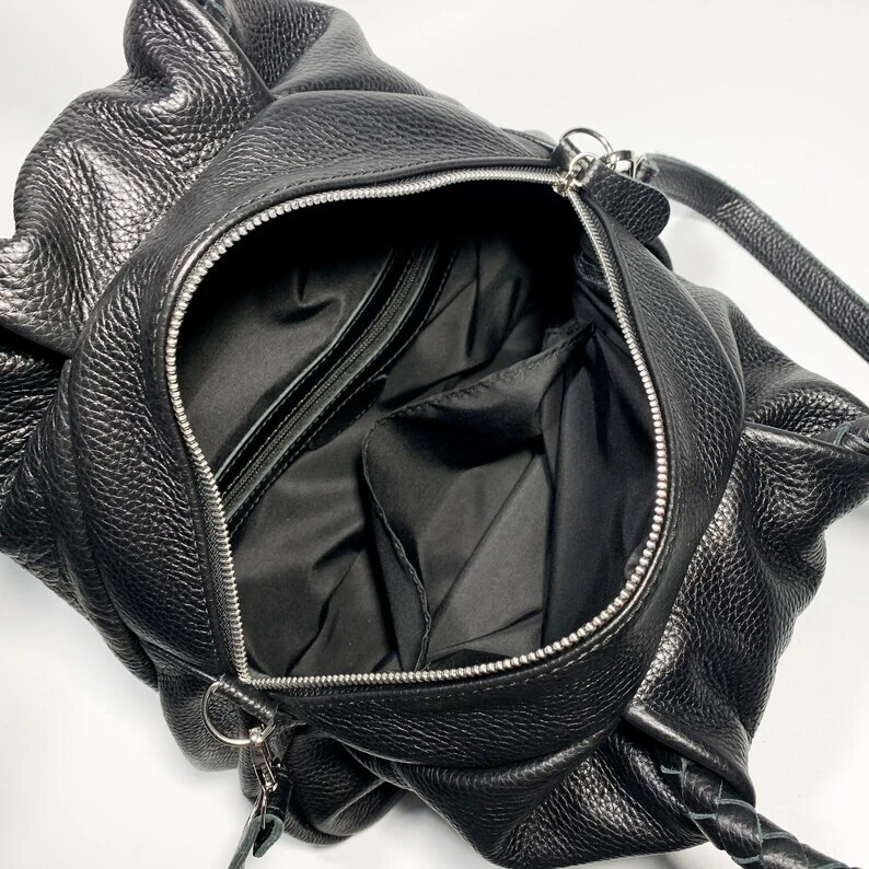 COACH Borsa a tracolla donna VERA pelle nera borsetta tote bag