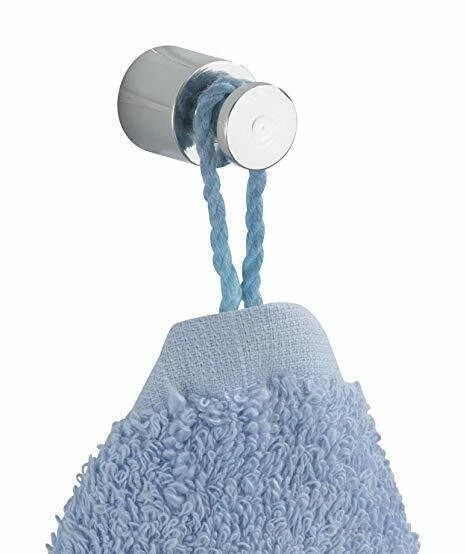 Gancio appendiabiti a muro x bagno cucina cromato lucido acciaio inossidabile - Immagine 4 di 4