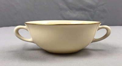 Vintage Lenox Wheat Soup Bowl Two Handled 1934/R-442 Made in USA Green Stamp