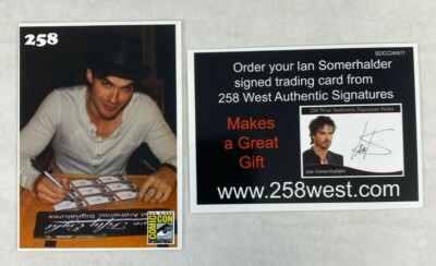 CHEAP PROMO CARD: TWO FIFTY EIGHT WEST 258 #SDCCIAN11 Ian Somerhalder San Diego