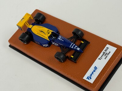 1/43 Tyrrell 018 from 1989 F1 Season of Jean Alesi leather base