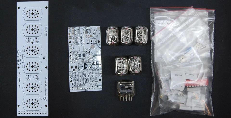 DIY KIT IN-12 Nixie Tubes Clock with Acrylic Stand [WITH OPTIONS] FREE SHIPPING - Image 2 of 4