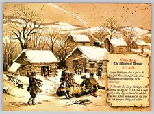 Postcard 1976 Valley Forge The Winter of Despair 1777-1778 Pennsylvania PA