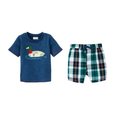 Toddler Boys Mallard Shorts-Olive main image 1