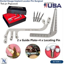 Dental Gauge Implant Locator Pin Surgical Drill Guide Oral Planting Positioning