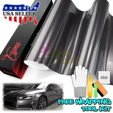 ESSMO PET Super Gloss Metallic Chronos Gray Vehicle Vinyl Wrap Decal Like Paint