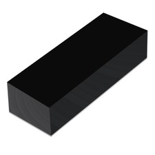 HDPE Block Black HDPE Plastic Sheet 3'' x 12'' x2'' 50mm Thick High Density Po