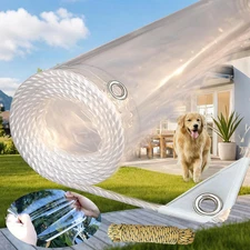 Clear Vinyl Tarp  Clear Tarps Heavy Duty Waterproof 14 Mil Thicken