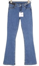 Liu Jo Up Beat Women's Jeans W28 Bottom Up Bootcut Blue Denim With Zipper