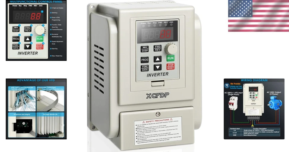 Spindle Motor Control VFD Inverter Single to 3 Phase - Image 2 of 4