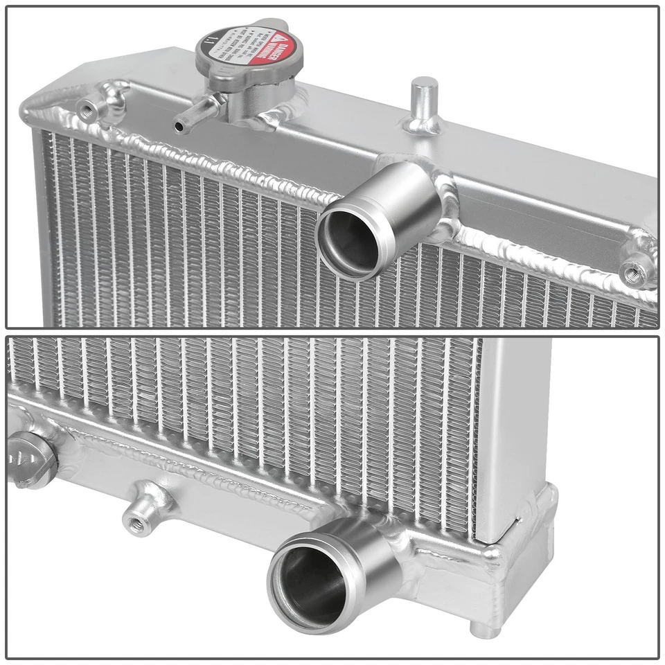 2-Row Aluminum Radiator for 92-00 Honda Civic Del Sol Integtra DC EG EK D15 D16 - Image 3 of 4