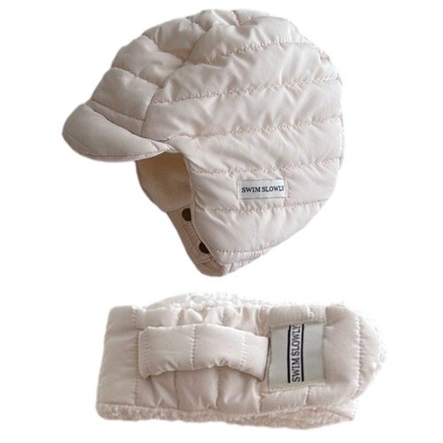 2pcs Plush Scarf+Winter Earflap Hat for Kid Keep Warm Protecting Ear Hat Outdoor - Picture 4 of 11