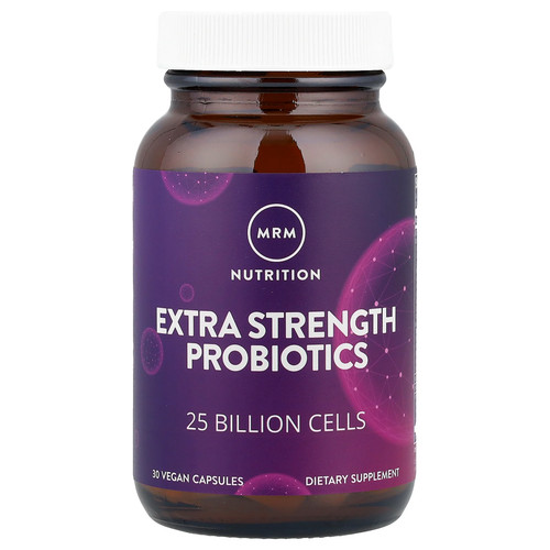 MRM Extra Strength Probiotic 30 Vegan Capsules GMP Quality Assured, Vegan
