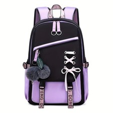 Color-Blocking Girls Backpack - Lightweight School Bag for Middle  Elementary 2
