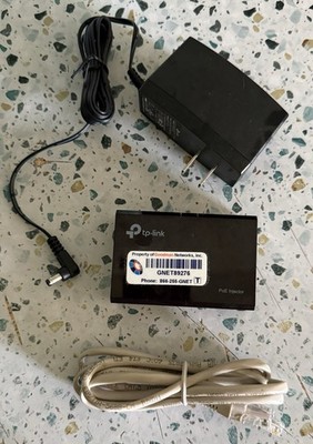 TP-Link Gigabit Power Over Ethernet PoE Injector Adapter TL-PoE150S Network VJ07