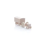 Wooden Toy Tractor With Box Trailer Natural HxWxD 3.5x7.5x3Cm NEW Wooden Car