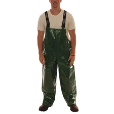 TINGLEY O22048 Rain Bib Overall,S,Green,Unisex 55AD18