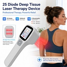 Class 4 Cold Laser TherapyDevice Touchscreen LLLT Back Knee Shoulder Pain Relief