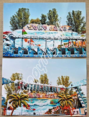 2 x XXL Foto Karussell SURFDANCE Rüdiger Mondial Super Nova - Kirmes Fahrchip