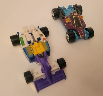 Lot of 2 Transformers G2 Decepticon Color Changers (1993) - Jetstorm & Deluge