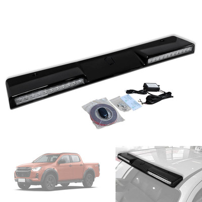 Glossy Black Top LED Roof Light Bars DRL Lamp Fits Isuzu D-Max  2019-2025 2026