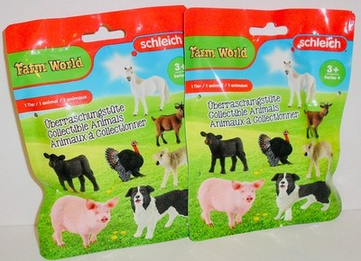 LOT OF (2) SCHLEICH FARM WORLD MYSTERY ANIMAL - SERIES 4 2025 - SEALED