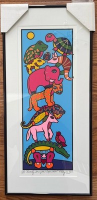 Signed Serigraph # d 142/180  Holly Sue Foss   Beauty Strength Cooperation  2005