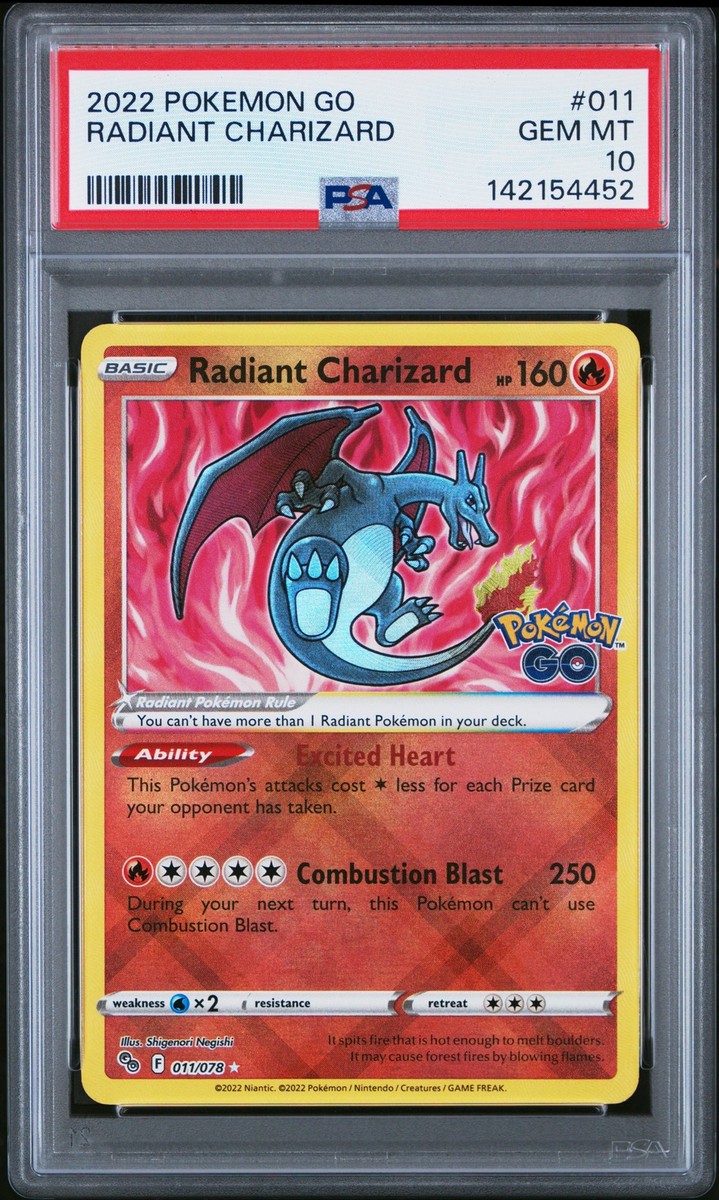 2022 POKEMON GO #011 RADIANT CHARIZARD PSA 10 | eBay