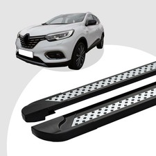 Trittbretter passend f&uuml;r Renault Kadjar ab 06/2015 (Model: VISO, Farbe: Schwarz)